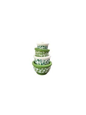 Spring Blossom Crazy Daisy Pyrex Inspired Christmas Tree Ornament Bowl Set